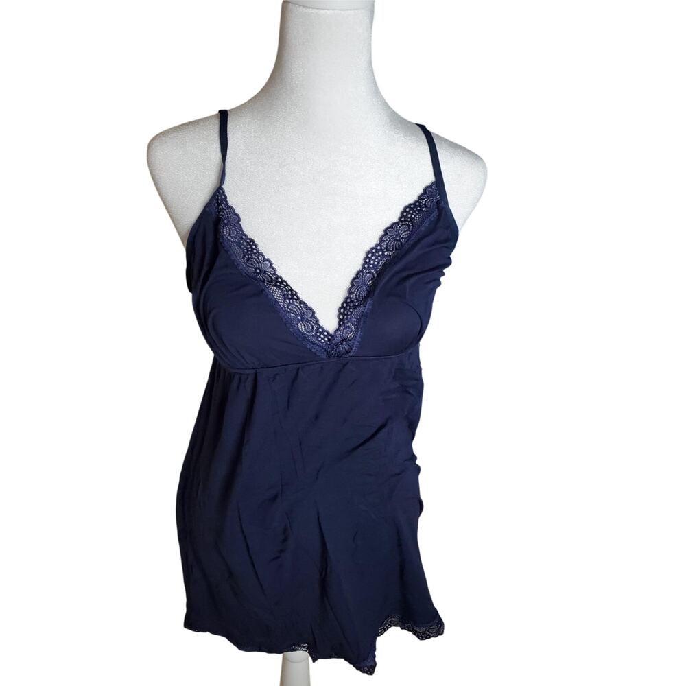 Mamoda Blue Nightgown Womans Top Size L